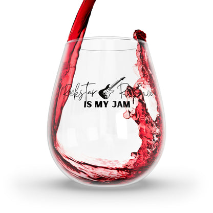 Rockstar Stemless Wine Glass